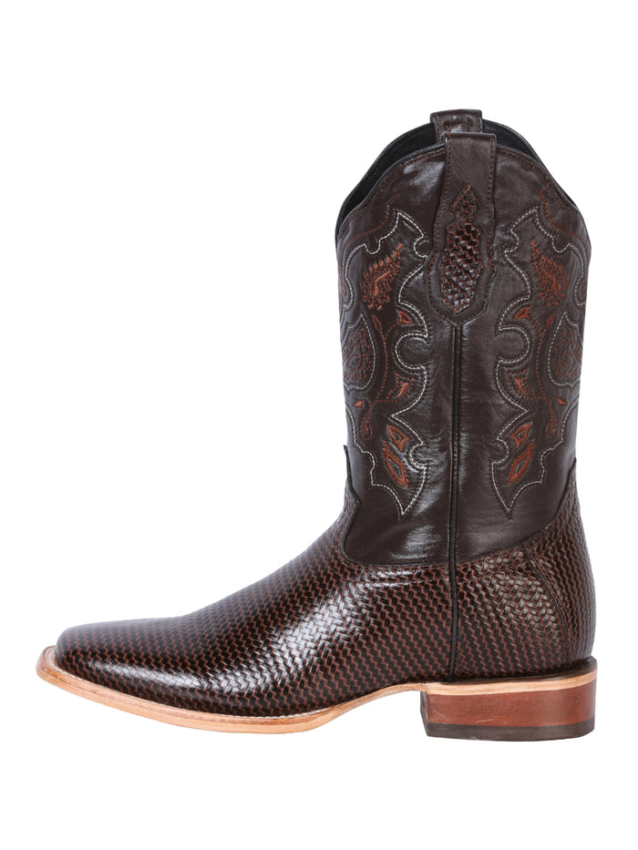 El General Men's Rodeo Boot - Printed Cigar