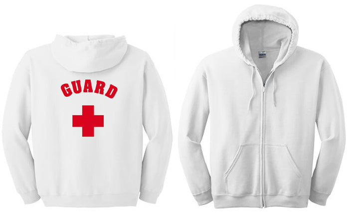 Elsmore Guard Full Zip Hooded Sweatshirt white