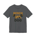 Energetic Dog Lifter graphic on a T-shirt
