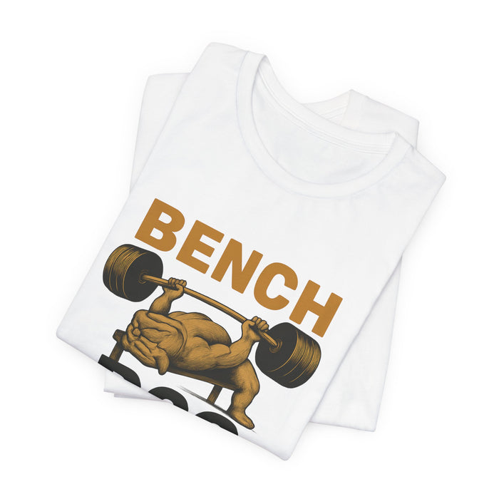 Energetic Dog Lifter graphic on a T-shirt