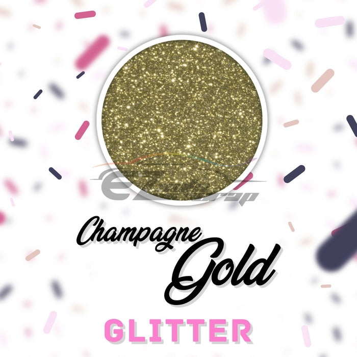 ESSMO™ Champagne Gold Glitter Sparkle Heat Transfer Vinyl HTV DG32