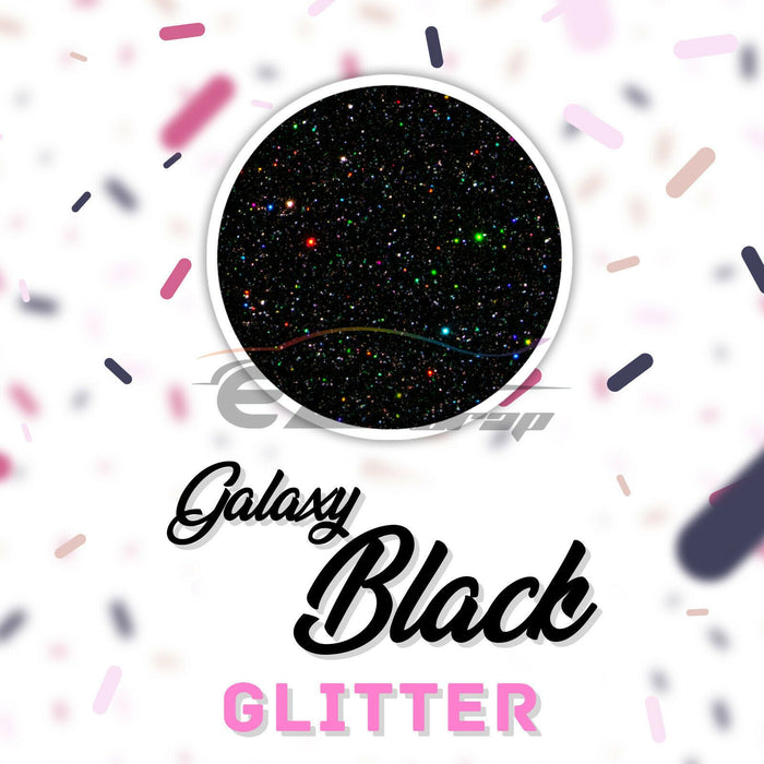 ESSMO™ Galaxy Black Glitter Sparkle Heat Transfer Vinyl HTV DG22