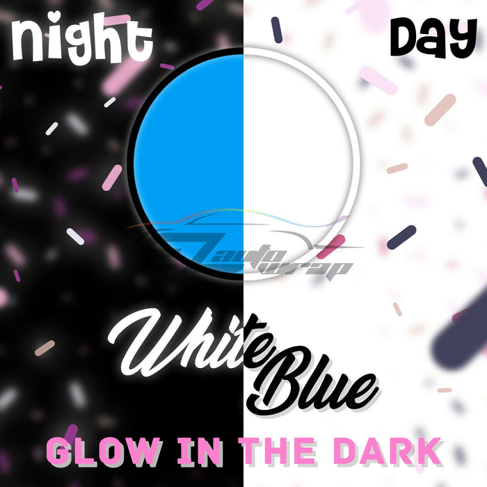 Essmo™ Glow in the Dark White Blue Heat Transfer Vinyl HTV GD06