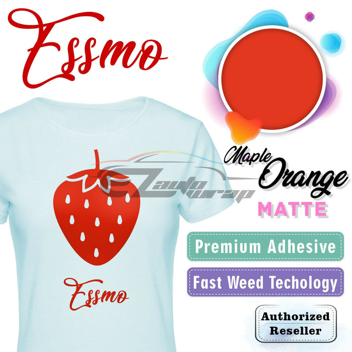 ESSMO™ Maple Orange Matte Solid Heat Transfer Vinyl HTV DP07