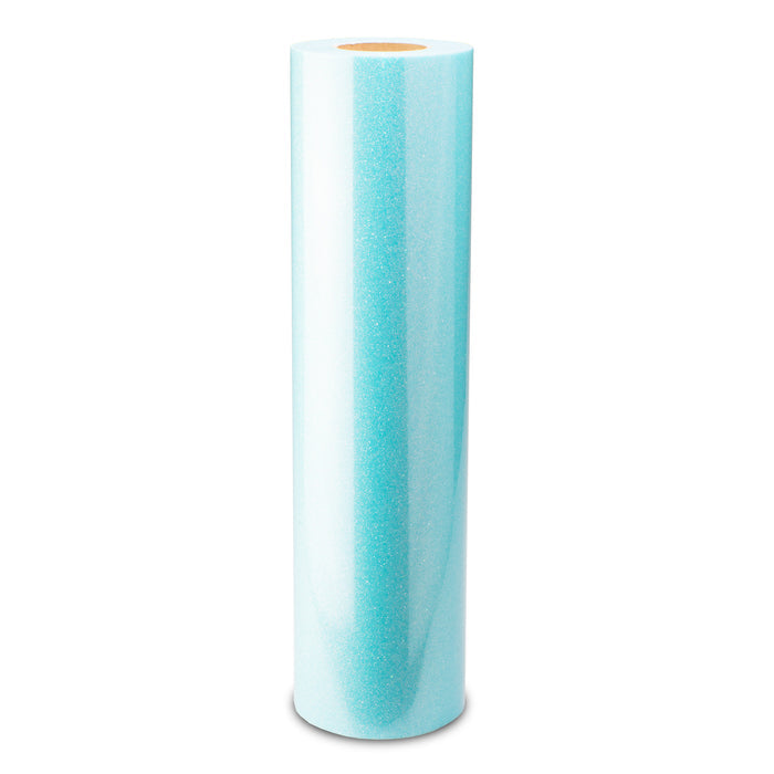 ESSMO™ Neon Light Blue Glitter Sparkle Heat Transfer Vinyl HTV DG30