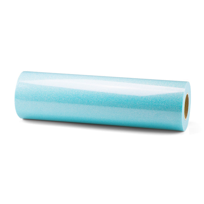 ESSMO™ Neon Light Blue Glitter Sparkle Heat Transfer Vinyl HTV DG30