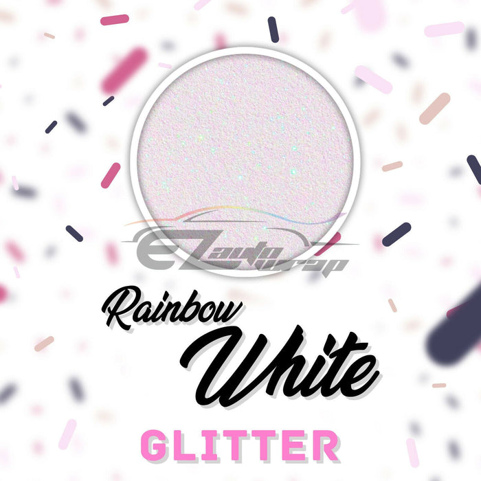 ESSMO™ Rainbow White Glitter Sparkle Heat Transfer Vinyl HTV DG21