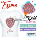 ESSMO™ Rose Gold Glitter Sparkle Heat Transfer Vinyl HTV DG25