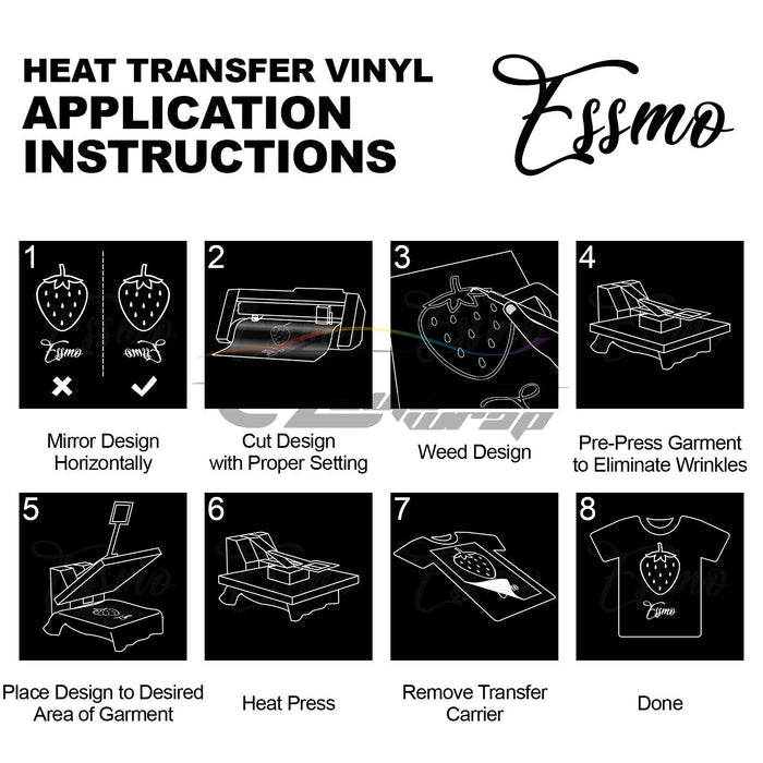 ESSMO™ Rose Gold Glitter Sparkle Heat Transfer Vinyl HTV DG25