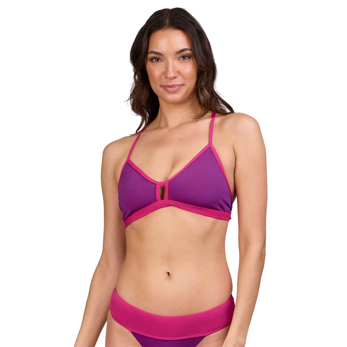 Eviana Bikini Top fig contrast front