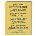 "Extra Missing You" Thinking of You Card