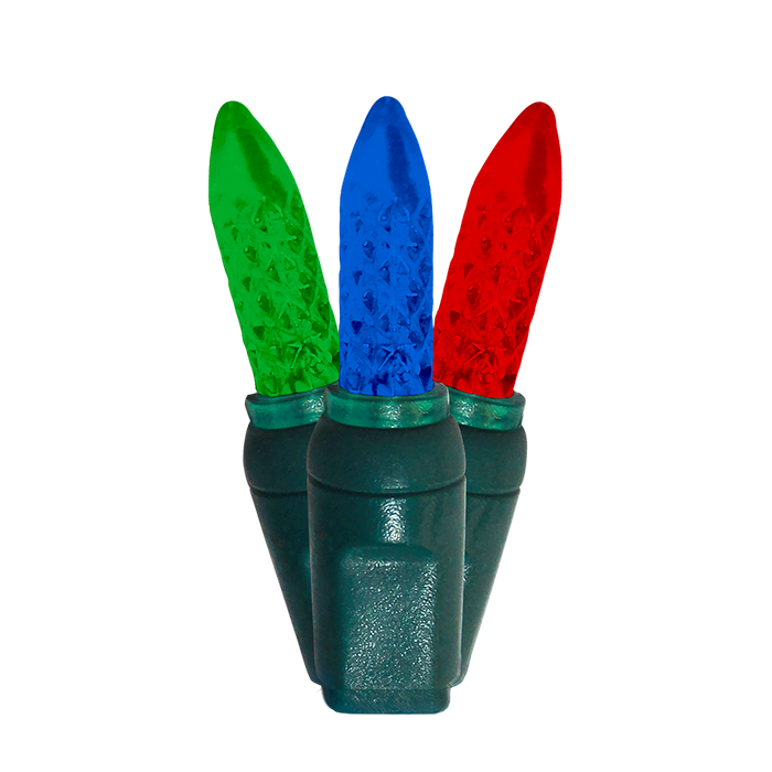 Dekra-Lite Green, Blue, Red Faceted M6 LED Mini Lights
