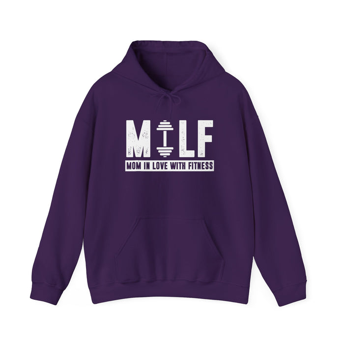 Fearless fit mom graphic on a hoodie