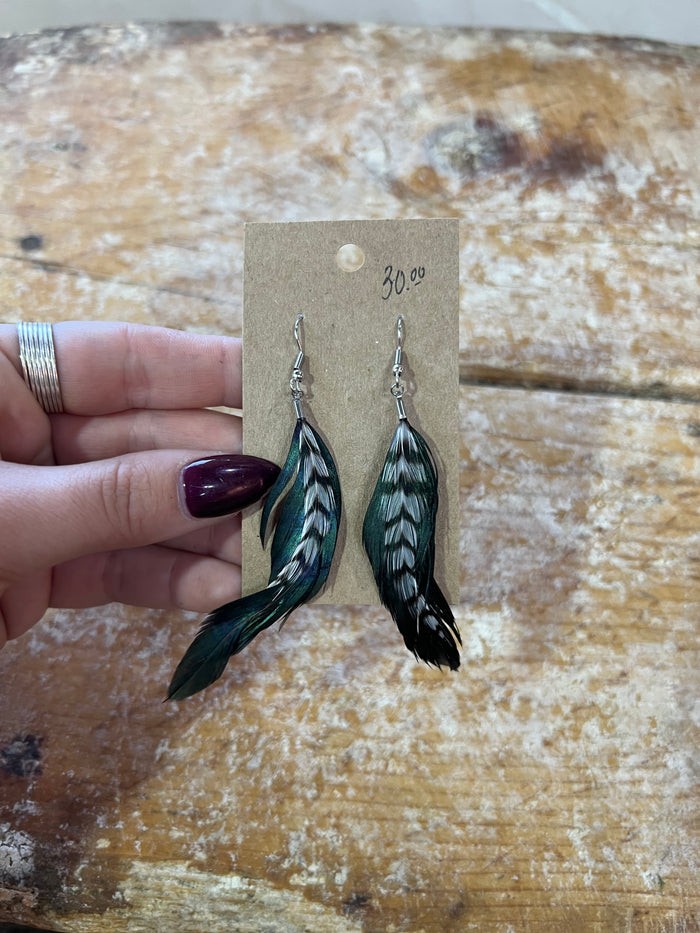 Feather earrings #11