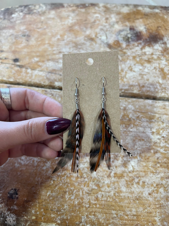 Feather earrings #4