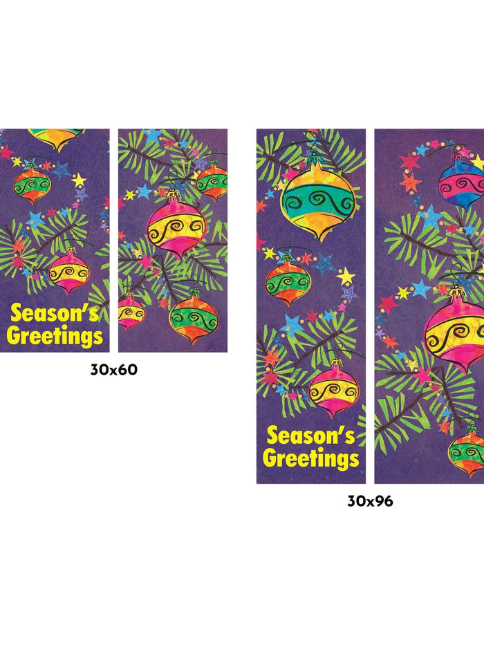 Festive Ornament Double Vinyl Banner Set Dekra-Lite