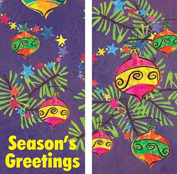 Festive Ornament Double Vinyl Banner Set Dekra-Lite