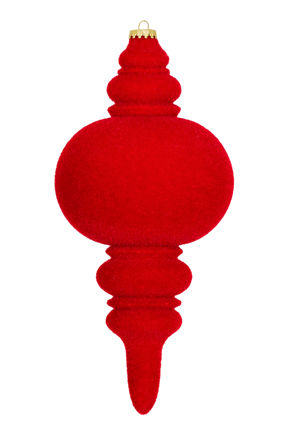 Dekra-Lite Red Flocked Finial