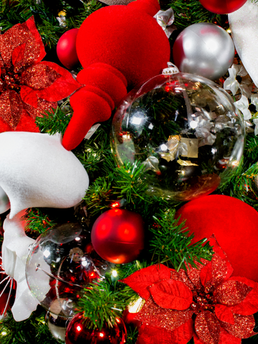 Dekra-Lite Flocked Ornaments Finial