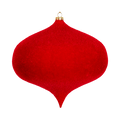 Dekra-Lite Red Flocked Onion Ornament