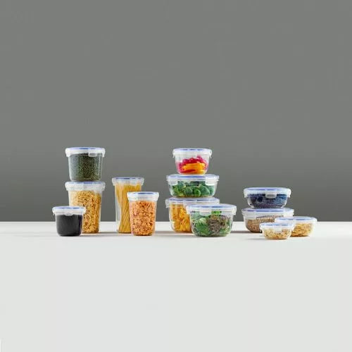 Dunya container contents and components flat lay