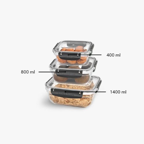 Dunya container contents and components flat lay