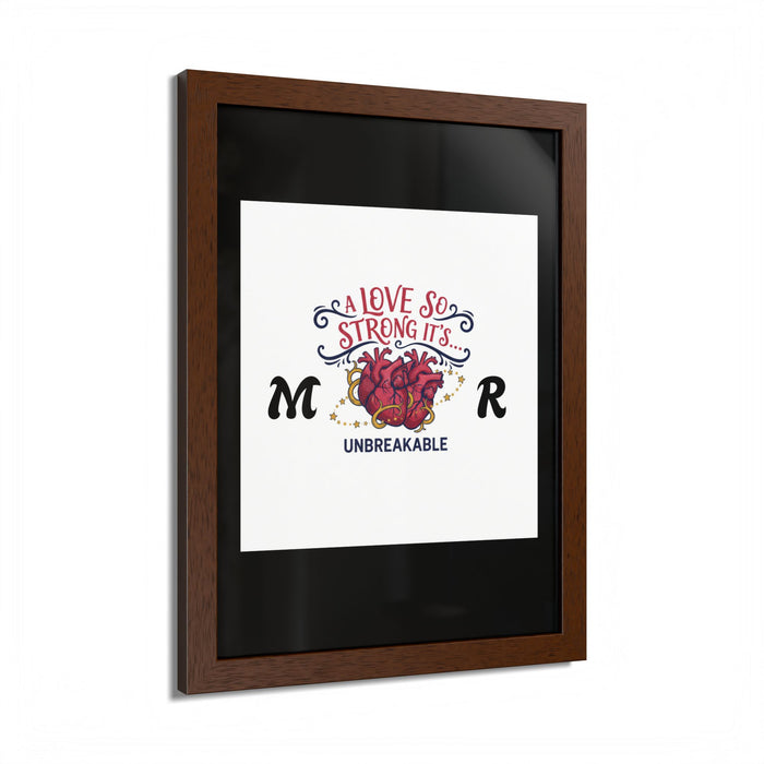 Framed Poster — "Unbreakable Love" (Multi‑Color)