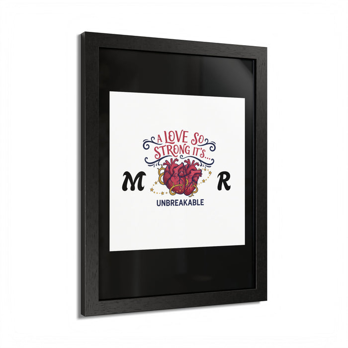 Framed Poster — "Unbreakable Love" (Multi‑Color)