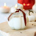 Glass Pumpkin Candle - Pumpkin Caramel