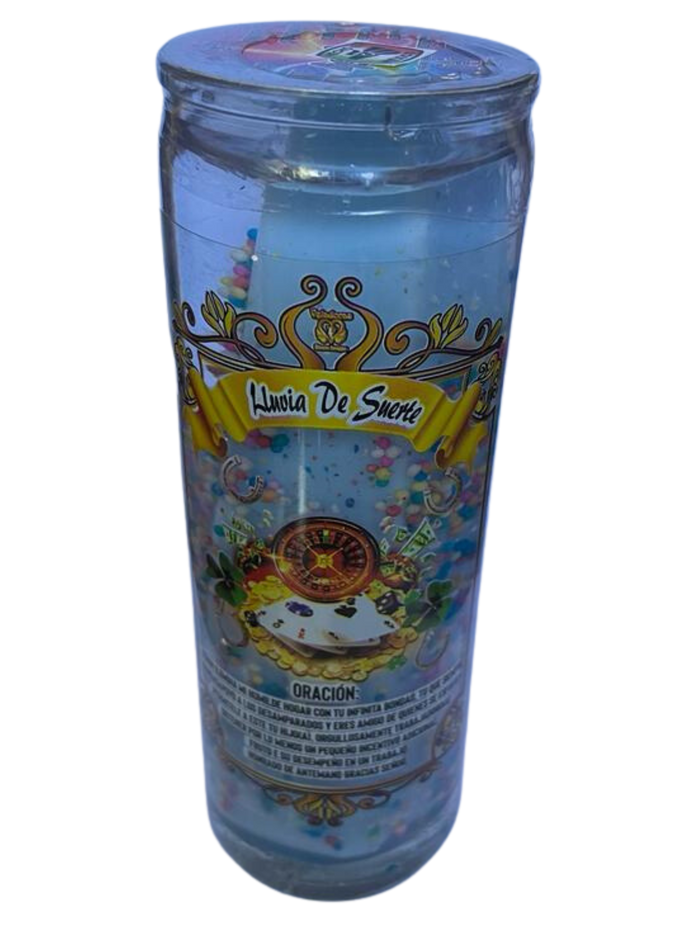 Good Luck Rain Candle: Invoke Fortune & Favorable Outcomes ( Lluvia de Suerte )