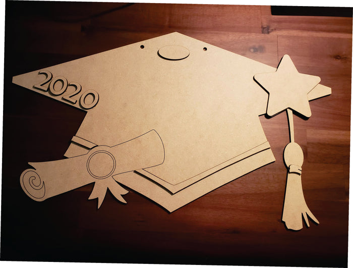 Graduation Cap Door Hanger - T2 Blanks 4 You