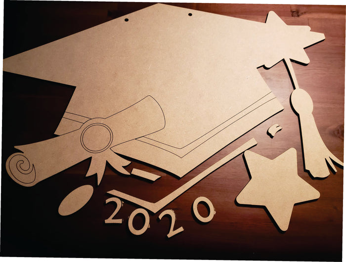 Graduation Cap Door Hanger - T2 Blanks 4 You