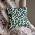 Green Leopard Pillow