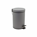 Grey 5 L Pedal Bin, Stainless Steel with Removable Inner Bucket