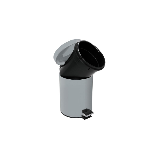 trash can contents and components flat lay