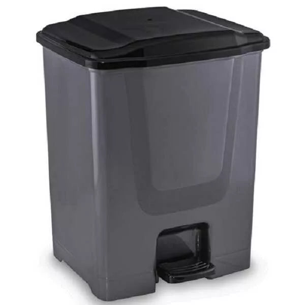 Flosoft trash can contents and components flat lay