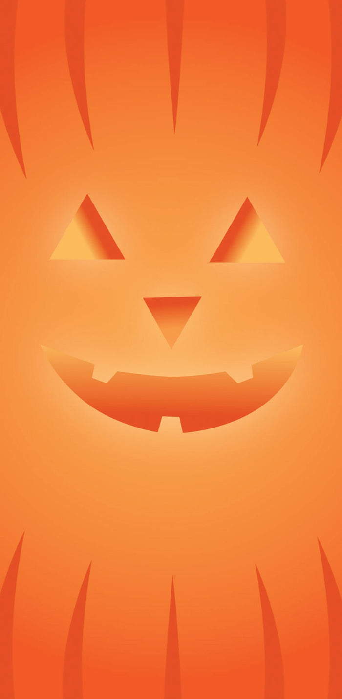 A 30x60 banner with a cheerful jack-o'-lantern, ready to celebrate Halloween