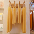 Hand-Dipped Beeswax Taper Candles