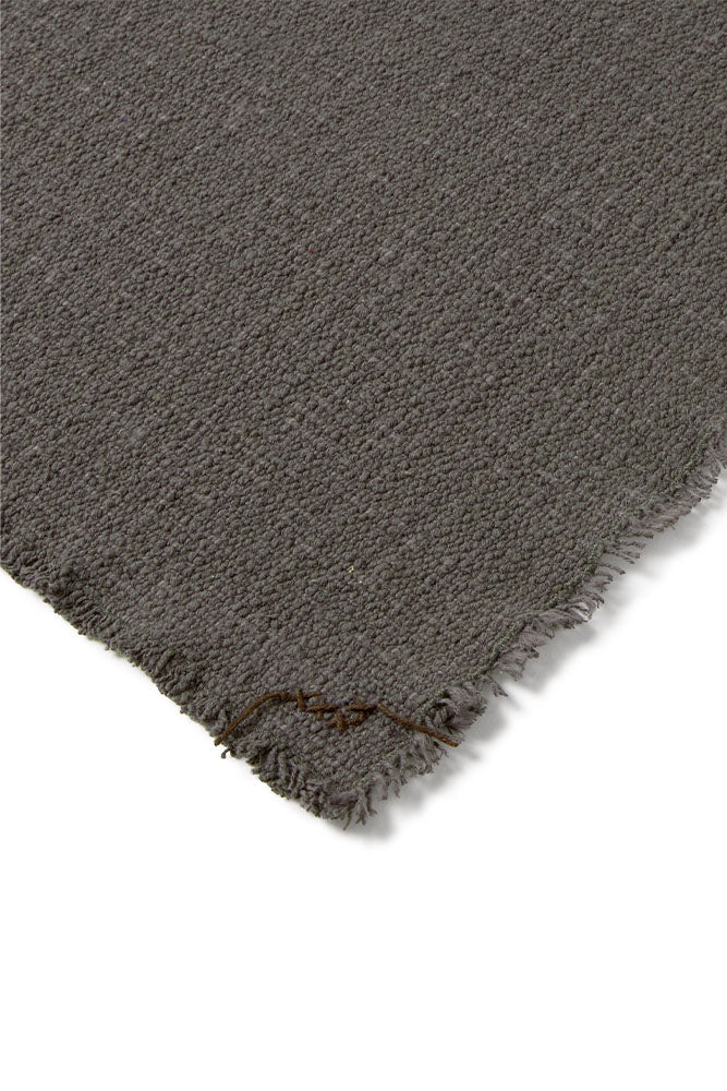 Handloom Placemat Dark Grey, Set of 4 - Rugs by Roo