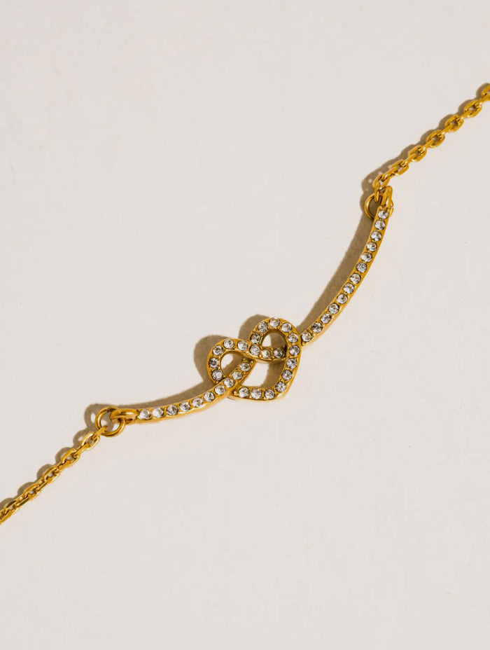 Heart CZ Necklace