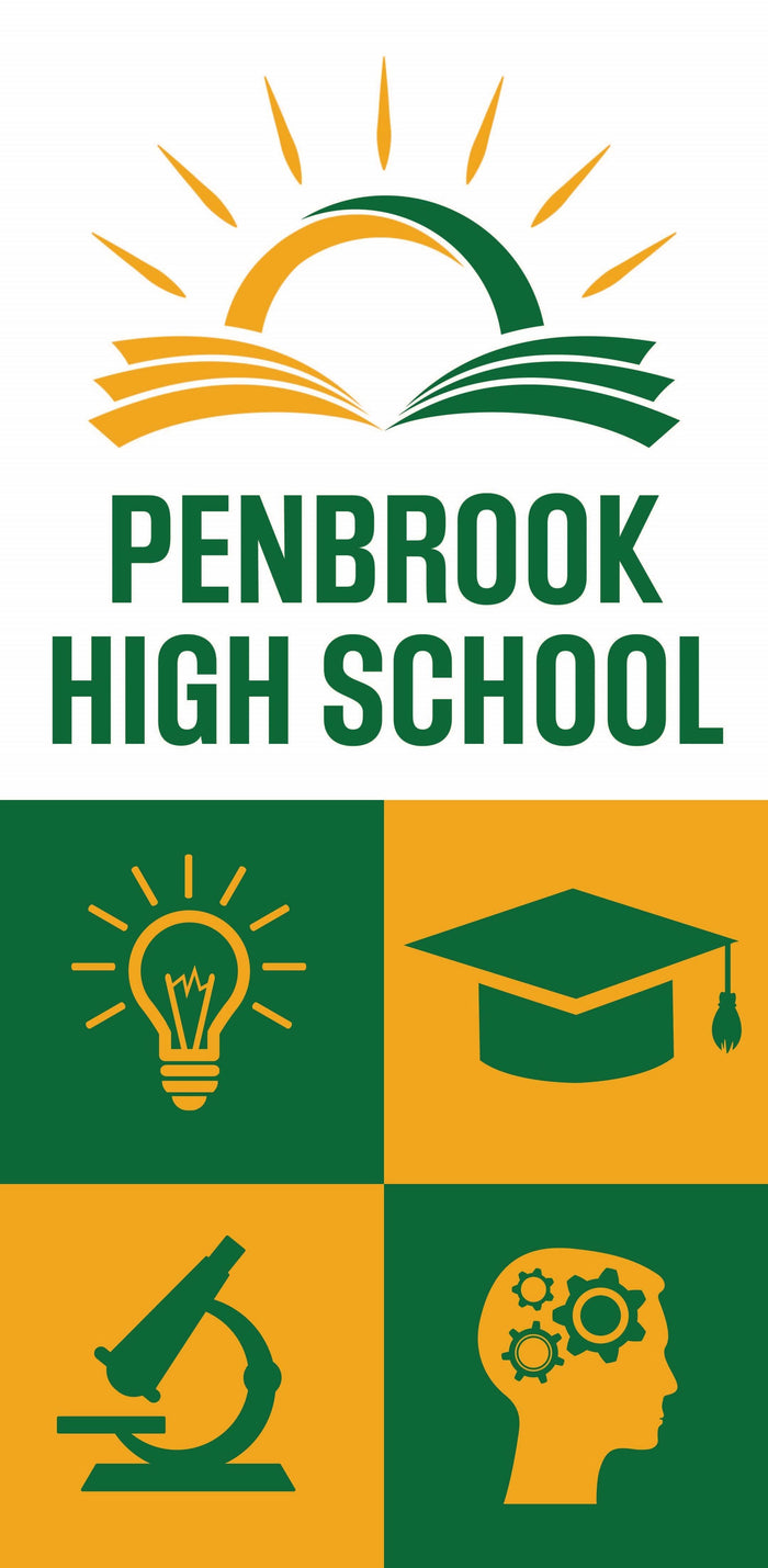 High School Education Single Vinyl Banner Dekra-Lite