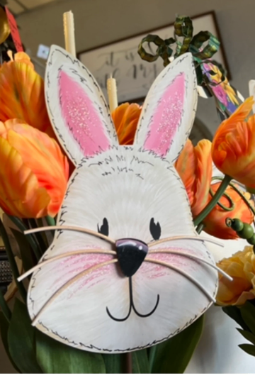 Hippity Hoppity Bunny Metal Stake
