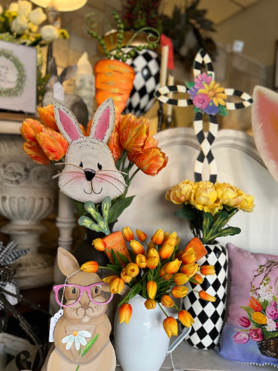 Hippity Hoppity Bunny Metal Stake