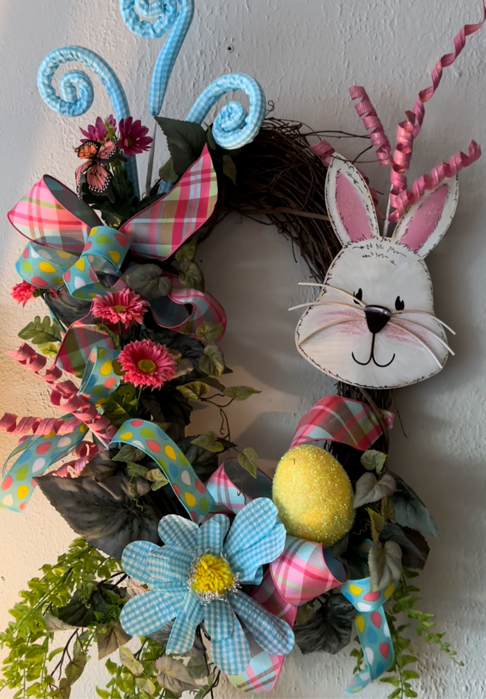 Hippity Hoppity Bunny Metal Stake