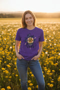 Solid Team Purple Triblend - 3413C - FRONT