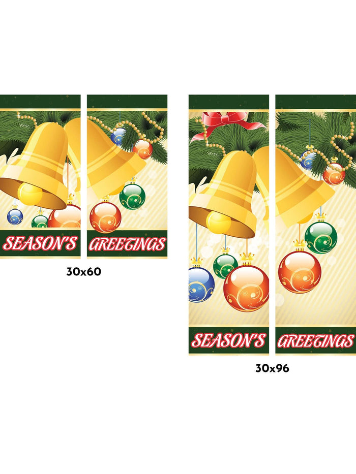Holiday Bells Double Vinyl Banner Set Dekra-Lite