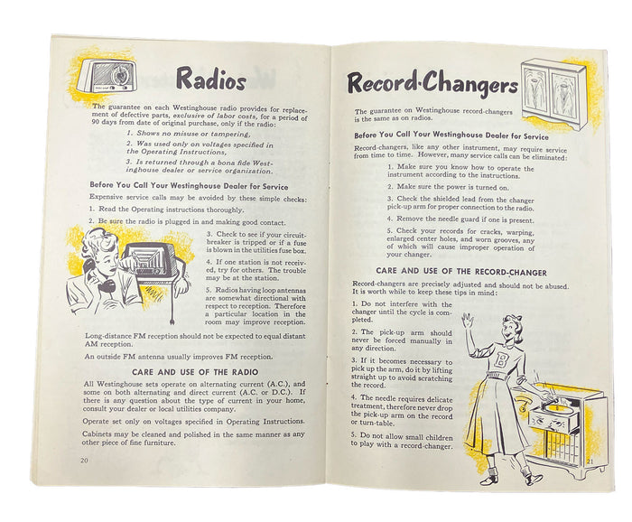 How to Get the Most for Your Money Booklet Westinghouse 1952 - Vintage Postcard Boutique
