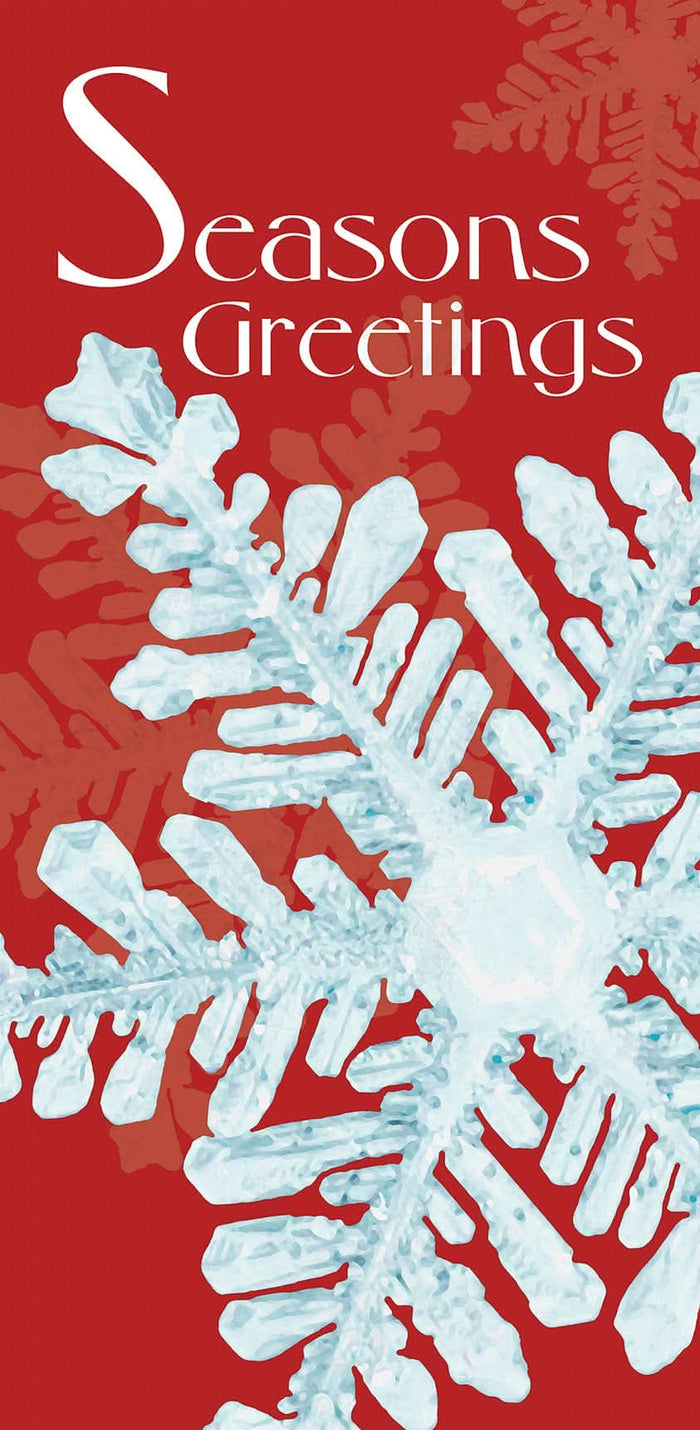 Icy Winter Red Single Vinyl Banner Dekra-Lite