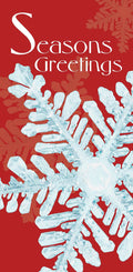 Icy Winter Red Single Vinyl Banner Dekra-Lite