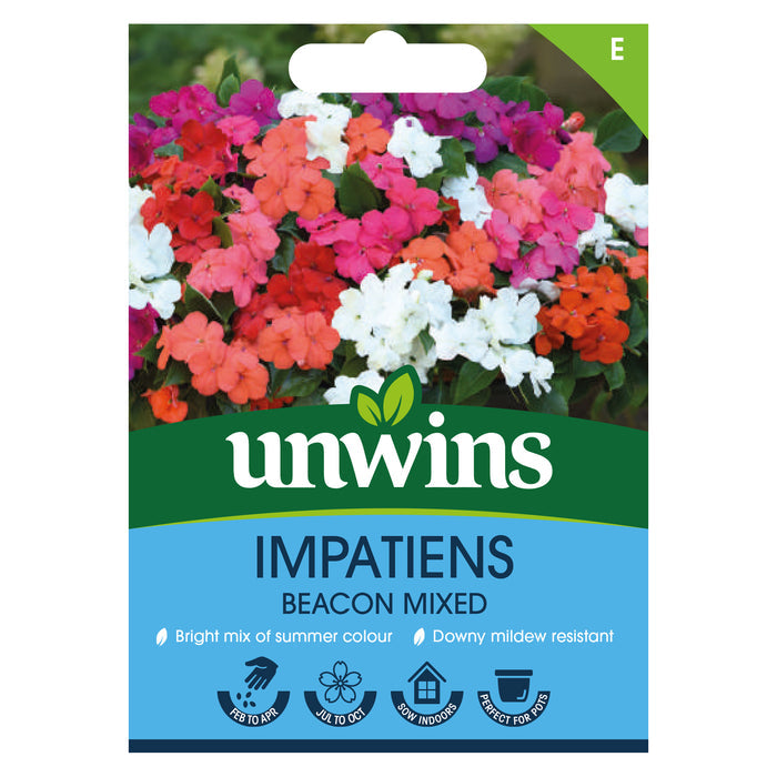 Impatiens Seeds 'Beacon Mixed'